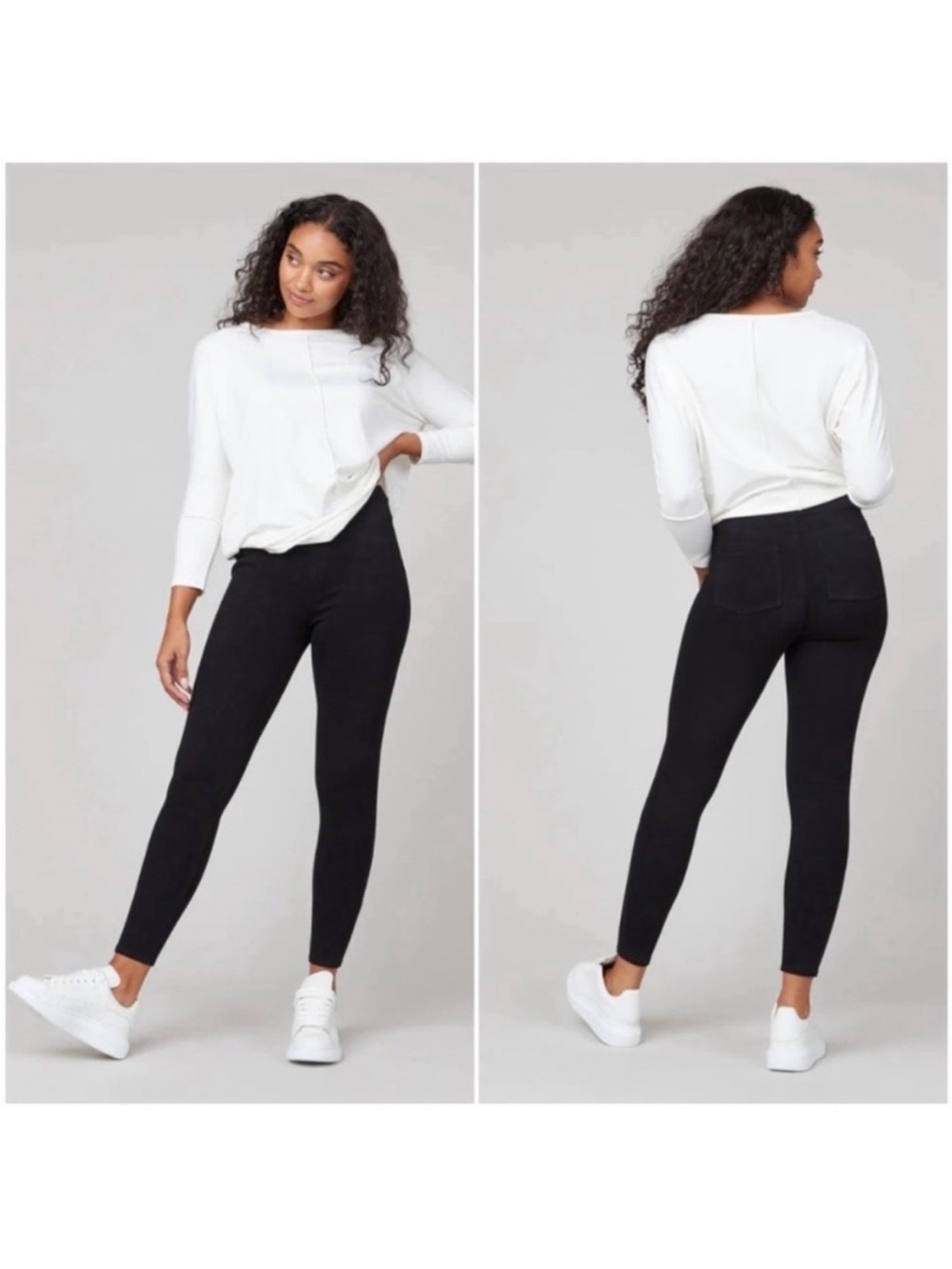 SPANX Jean-ish Ankle Pull On Leggings Black XL Jeggings